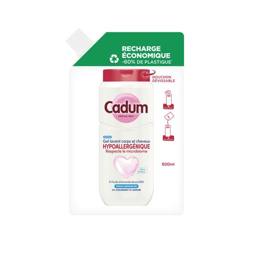 Cadum Douche Ecopack hypoallergénique 500ml