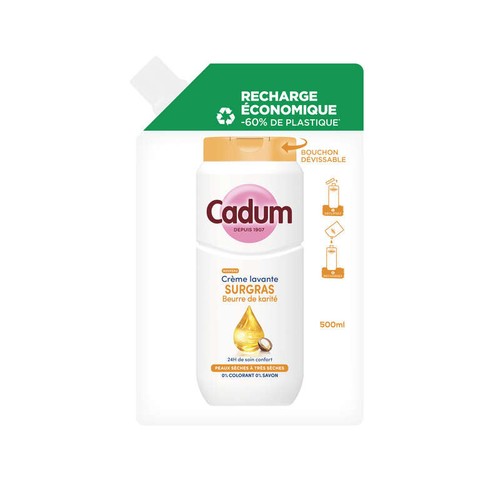 Cadum Crème lavante Ecopack 500ml