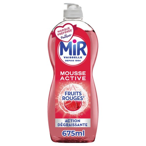 Mir Vaisselle Mousse Active Fruits Rouges 675ml