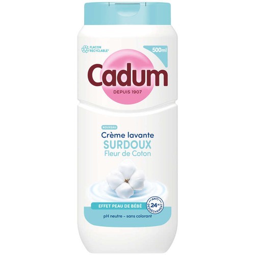 Cadum Doux Crème lavante surdoux Fleur de coton 500ml