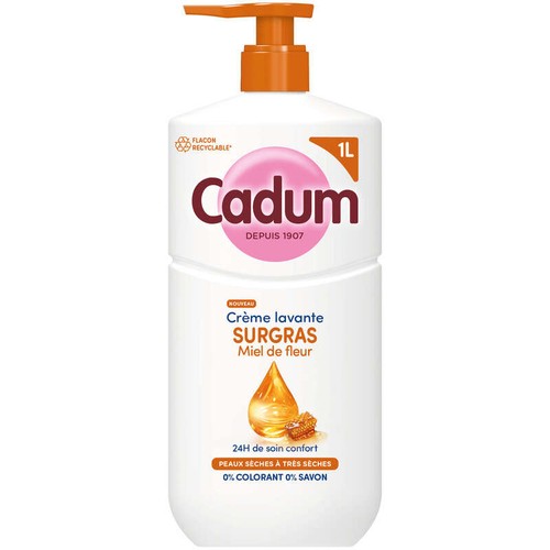 Cadum Douche Crème lavante surgras Miel de fleur 1L