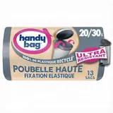 Handy Bag Sacs à fixations élastiques Poubelle haute 13x30L