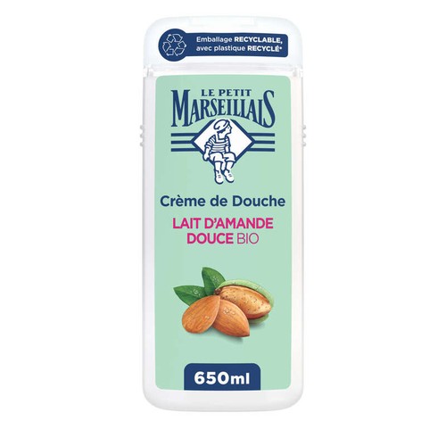 Le Petit Marseillais Crème de Douche & Bain Lait d'Amande Douce Bio 650ml