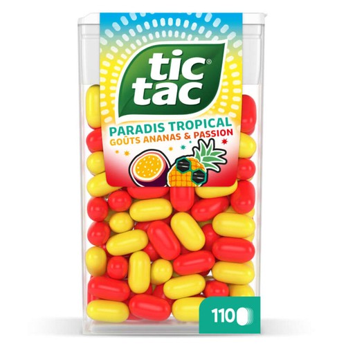 Tic Tac Bonbons Ananas et Fruit de la passion 54g