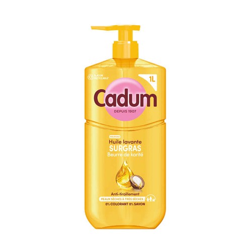 Cadum Douche Huile lavante au Beurre de karité 1L