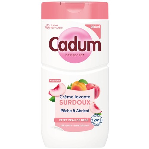 Cadum Douche Crème lavante surdoux Pêche & Abricot 250ml