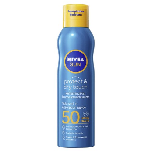 Nivea Sun Spray Crème protection solaire SPF50 Protect & Dry 200ml