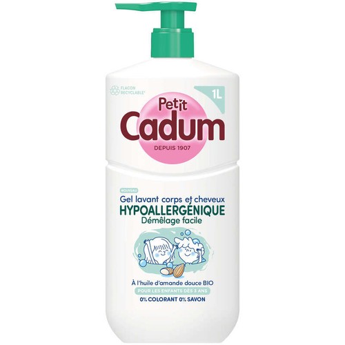 Cadum Douche Gel lavant Hypoallergénique Enfant à l’Amande 1L