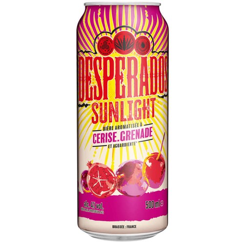 Desperados Sunlight Bière aromatisée cerise & grenade 4% vol 50cl