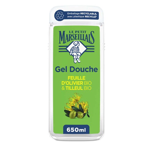 Le Petit Marseillais Gel Douche feuille d’Oliver Bio & Tilleul Bio 650ml