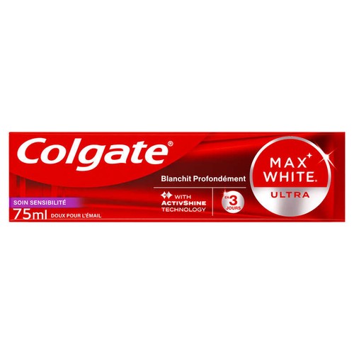 Colgate Max White Dentifrice Ultra Soin Sensibilité 75ml