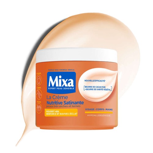 Mixa La Crème nutritive satinante Peaux métissées 400ml