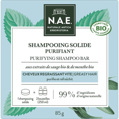 N.A.E. Shampooing solide Bio cosmos purifiant 85g