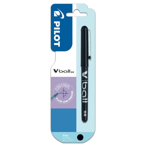 Pilot Stylo V-Ball 0,5 fin noir x1