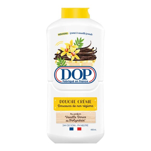 Dop Douche crème au parfum vanille douce de Polynésie 480ml