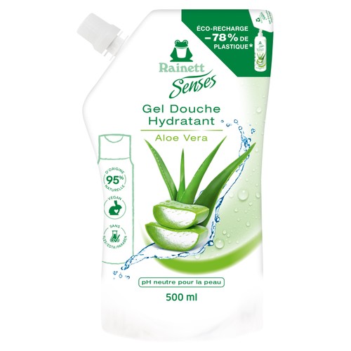 Rainett Gel douche hydratant aloe vera 500ml