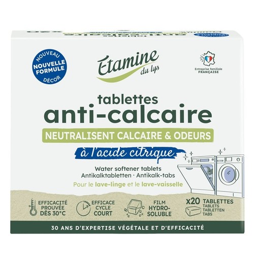 Etamine du Lys Tablettes anticalcaire x20