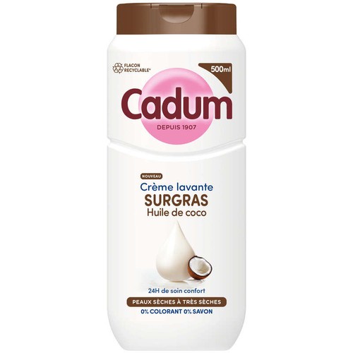 Cadum Douche Crème lavante surgras à l'Huile de coco 500ml
