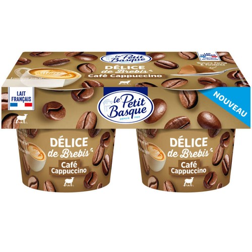 Le Petit Basque Délice de brebis au café cappuccino 2x125g