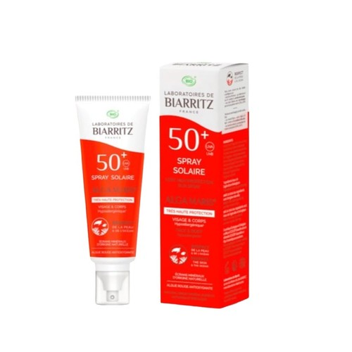 Laboratoires de Biarritz Spray Solaire Visage et Corps  SPF50+ Bio 100ml