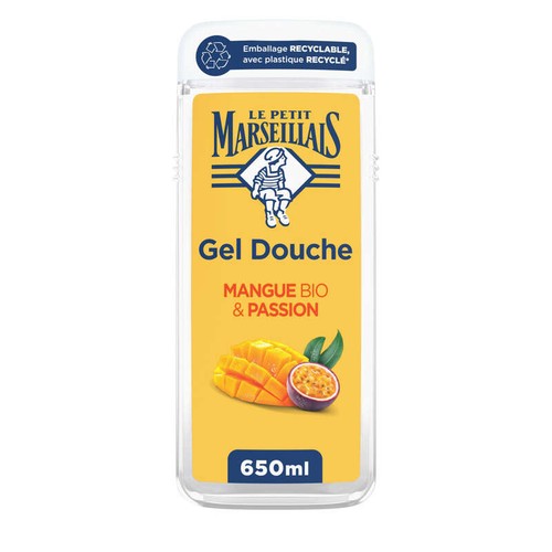 Le Petit Marseillais Gel Douche Extra doux mangue Bio & passion 650ml