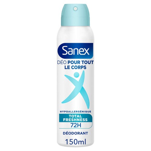 Sanex Déodorant Fraîcheur pour tout le corps Spray 150ml