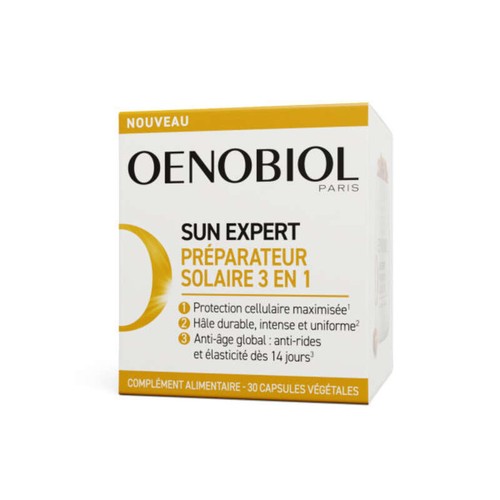 Oenobiol Sun Expert Préparateur Solaire 3en1 30 Capsules