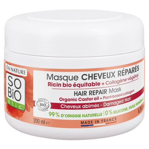 SO'BiO Étic Masque Cheveux Réparés Ricin Bio 200ml