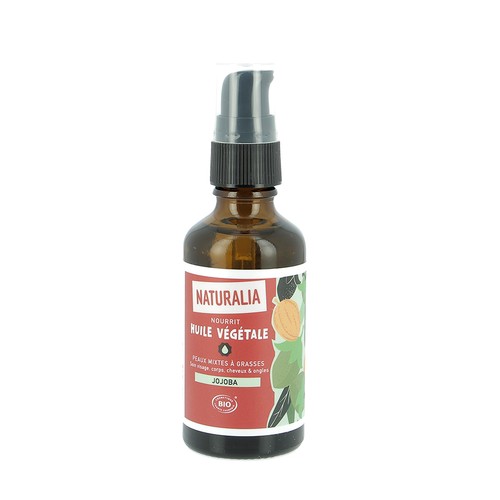 Naturalia Huile végétale Jojoba Bio Peaux mixtes à grasses 50ml