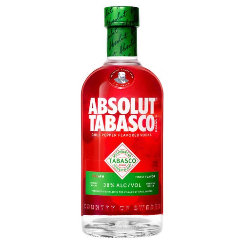 Absolut Tabasco Vodka pimenté 38° 70cl