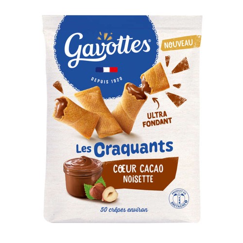 Gavottes Biscuit Les Craquants Cœur Cacao Noisette 175g