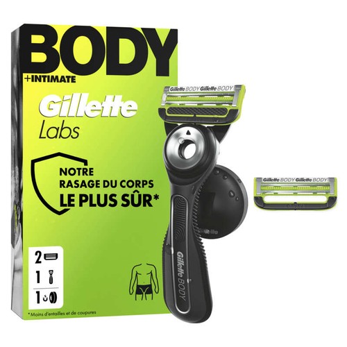 Gilette Labs Rasoir body + Intimate à 2 lames