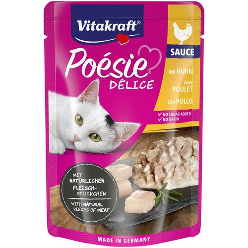 Vitakraft Poésie Délice Filet de poulet Chat adulte 85g