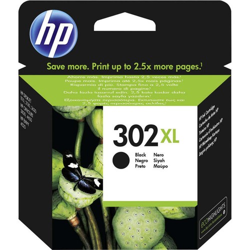 Hp Cartouche D'Encre Noire N°302Xl