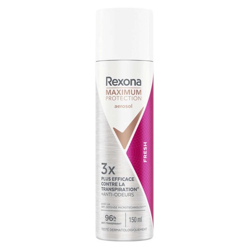Rexona Maximum Protection Déodorant Spray Anti-Transpirant Fresh 150ml