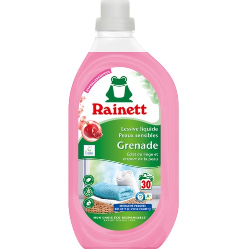 Rainett Lessive Liquide Peaux sensibles Grenade 1,5L