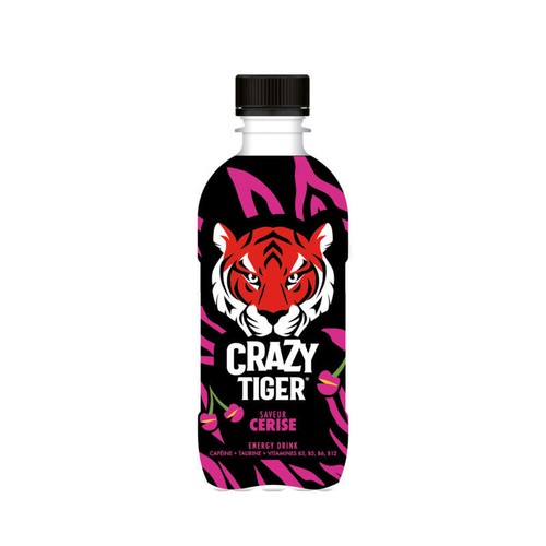 Crazy Tiger Boisson Energisante Cerise 35cl