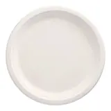 Papstar Assiettes en canne à sucre "pure" Ø 26 cm 2 cm blanc x12