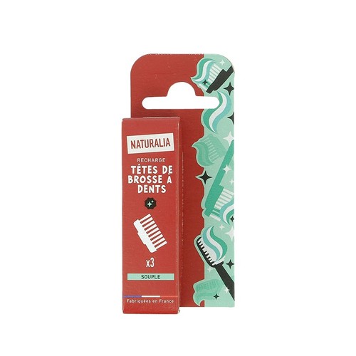 Naturalia Recharge Tètes de Brosse à dents x3