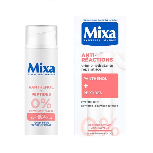 Mixa Crème Hydratante Réparatrice Anti-Réactions pour peaux réactives 50ml