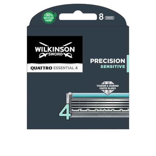 Wilkinson Quattro Lames de rasoir Titanium Sensitive x8
