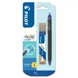 Pilot Frixion Point Clic 0.5 Fin Bleu + 3 Recharges