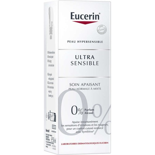 Eucerin Ultra Sensible Soin Apaisant Peau Normale à Mixte 50ml