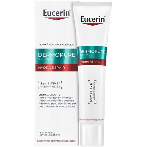 Eucerin DermoPure Clinical Hydra Repair Crème Apaisante 40ml
