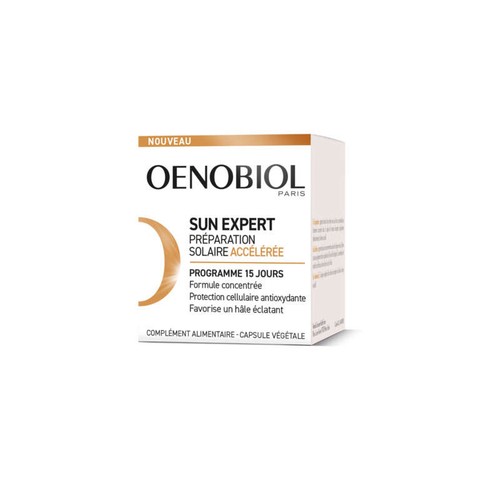 Oenobiol Sun Expert Préparateur Solaire Accélérée 15 Capsules