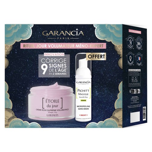 Garancia Meno-Expert Étoile du Jour Crème Rose Suprême Volumatrice 40ml + Pschitt Magique Nouvelle Peau 30ml