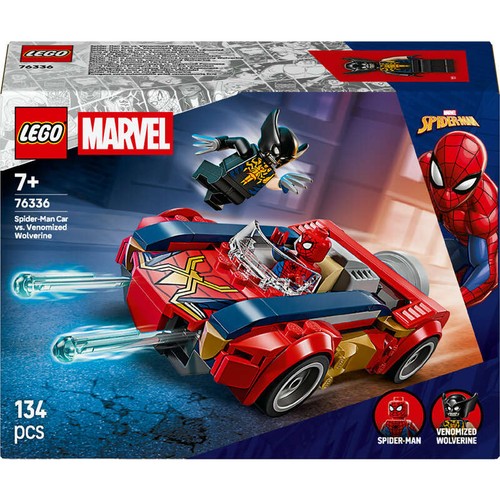 LEGO Marvel Spider-Man & sa voiture Wolverine Vénomisé 76336