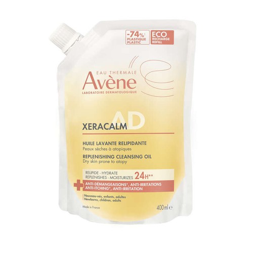 Avène Eau Thermale XeraCalm AD Huile Lavante Relipidante Ecorecharge 400ml