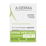 A-Derma Les indispensables Pain dermatologique apaisant 2x100g