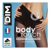 Collant Transparent Ceinture Velouté, Noir, 20D, Body Touch DIM - T1